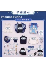 1/3 Delusion Genshin Impact Pneuma and Ousia Furina Blue Cosplay Costume